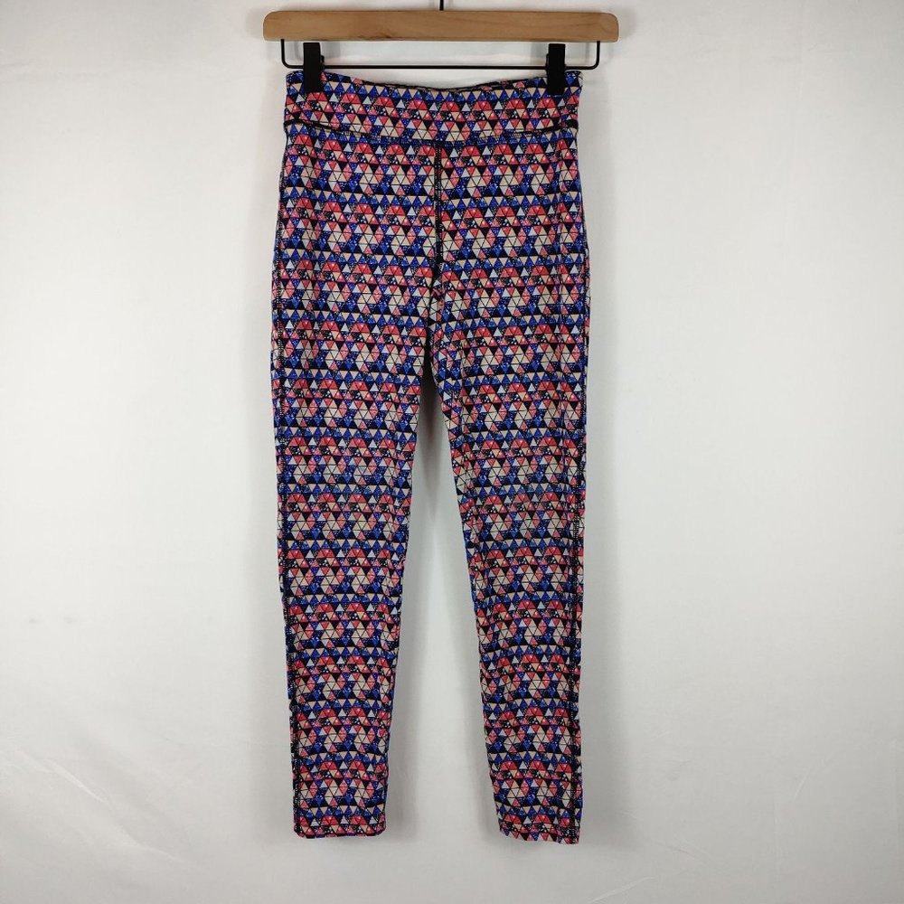 Reebok triangle geometric Leggings Youth M